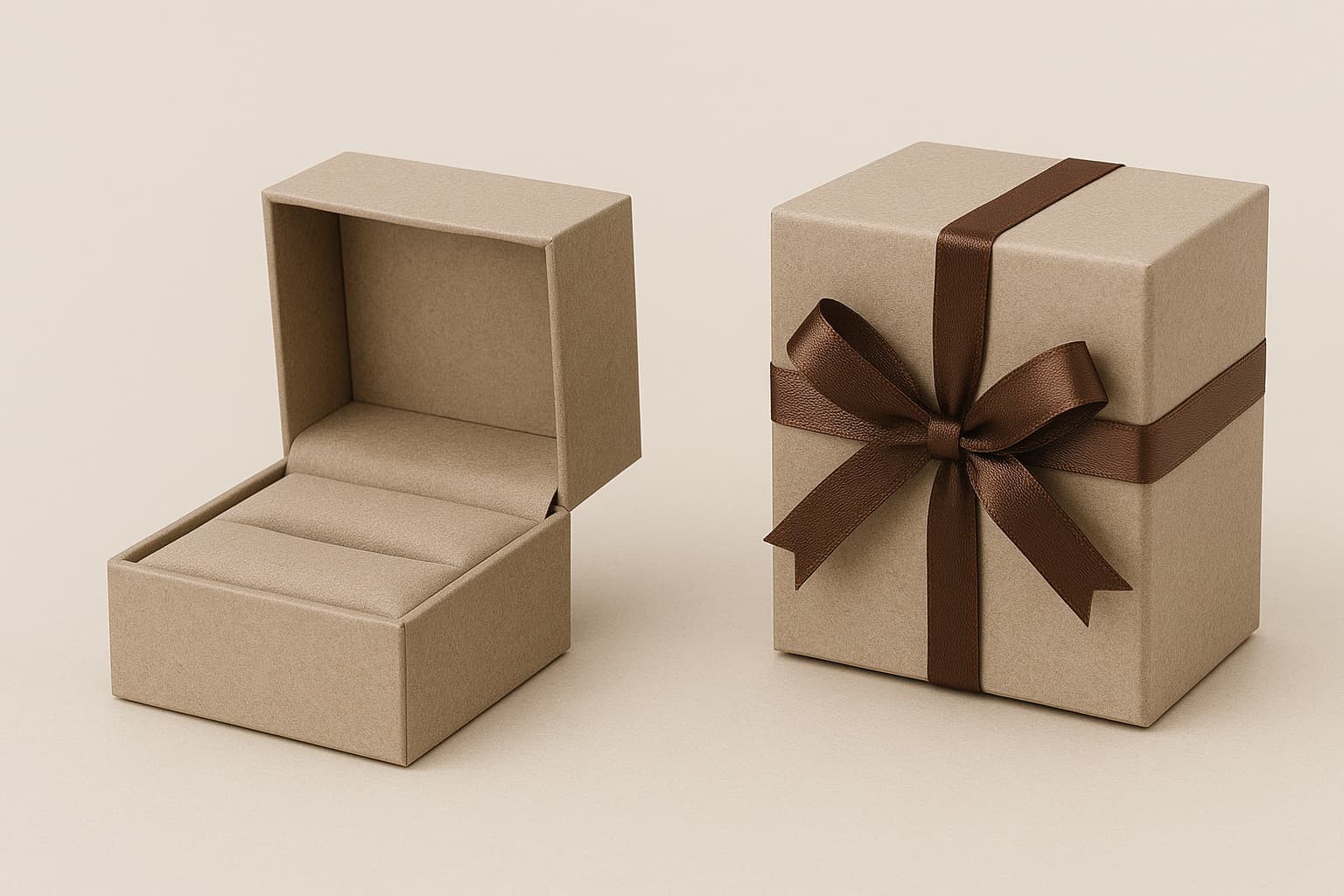 Ảnh: Carton lạnh được sử dụng làm hộp nhẫn